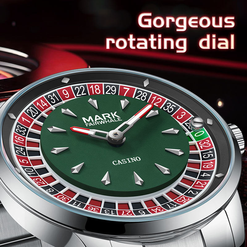 Mark Fairwhale Roulette Watch — Rotating Casino Dial