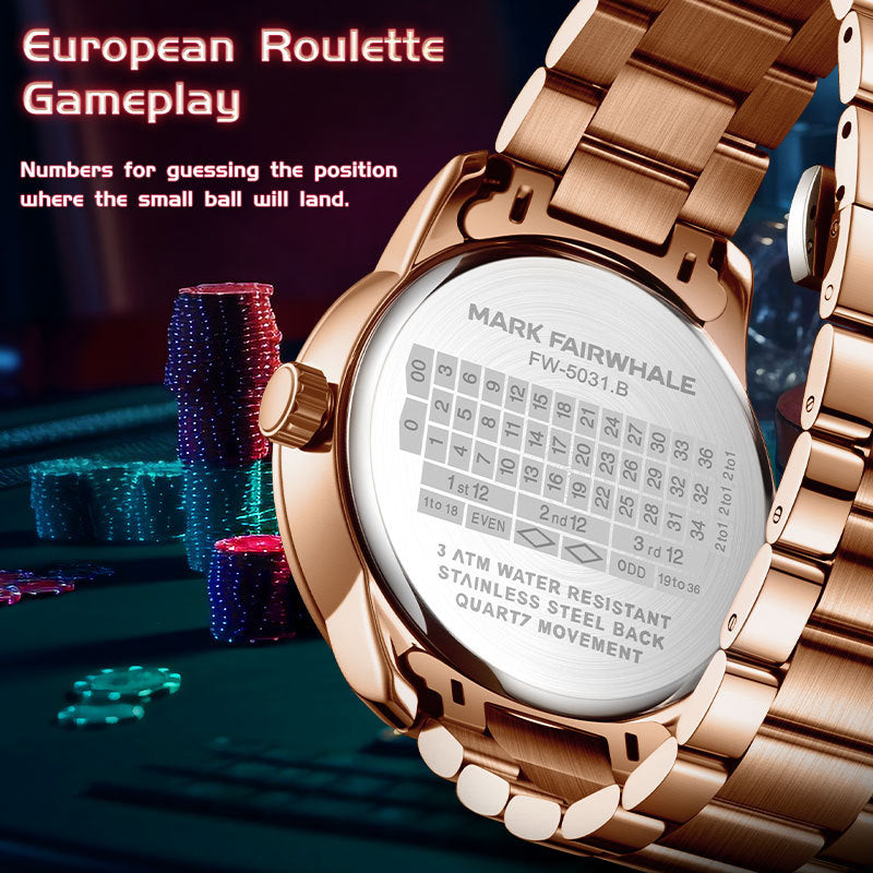 Mark Fairwhale Roulette Watch — Rotating Casino Dial