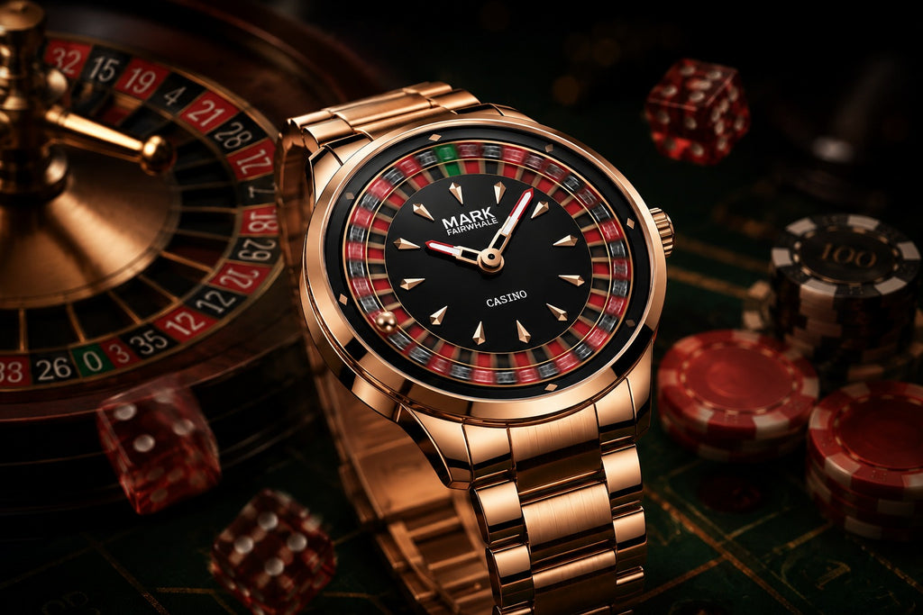 Mark Fairwhale Roulette Watch — Rotating Casino Dial